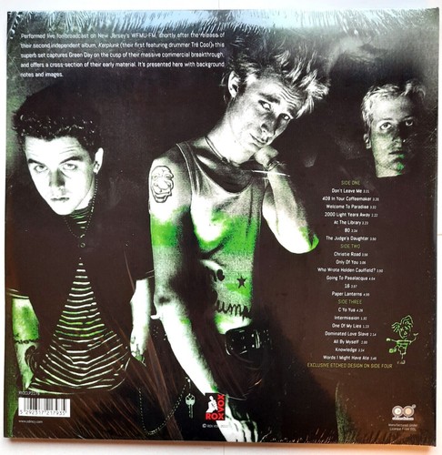 Green Day - Live - Welcome To Paradise - Double 180g Green Vinyl - New - Picture 2 of 2
