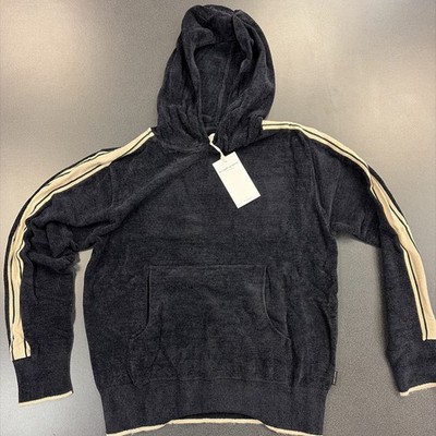 Kashwere Hoodie With Side Stripe - Black - Medium