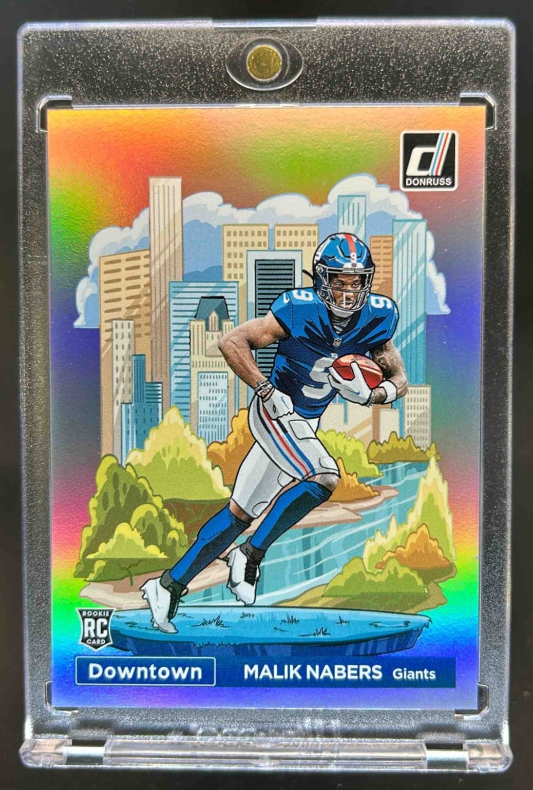 Malik Nabers Panini Donruss Downtown! #18 Base