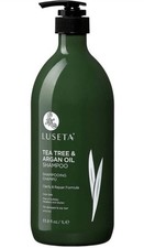 Luseta Tea Tree & Argan Oil Shampoo Color Safe Clarify & Repair Formula 33.8 Oz.