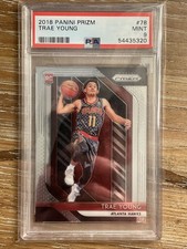 2018 Panini Prizm - Trae Young Rookie Card #78 RC PSA 9 MINT !!. rookie card picture
