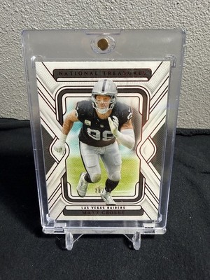 2024 Panini National Treasures Maxx Crosby #52 78/98 SP Las Vegas Raiders