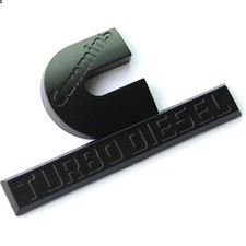 2Pack OEM Black Cummins Turbo Emblem Badges Compatible with 2500 3500 Emblem ...