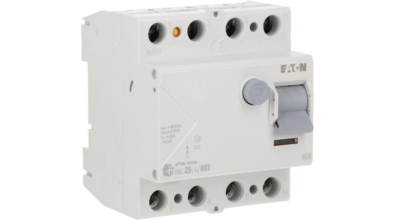 4P 25A 0.03A Residual Current Switch Type AC xPole HNC 194693