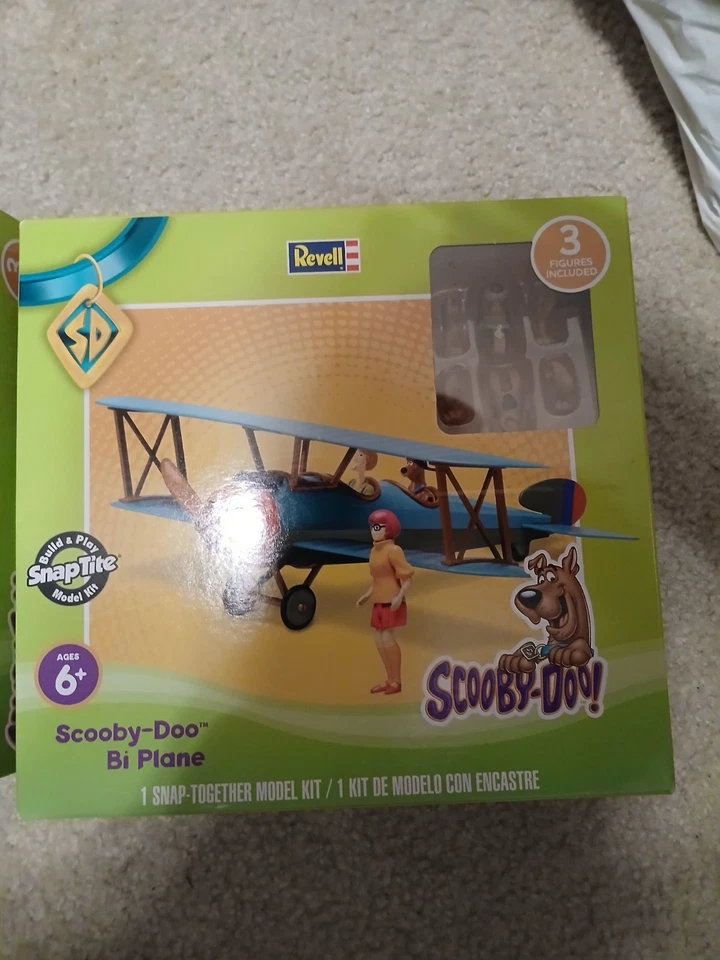 NIB Revell Scooby-Doo Mystery Machine Van Build & Play SnapTite Model & Bi-plane - Image 3 of 3