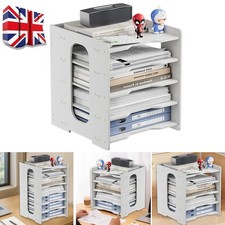 7-Tier Office Paper Organizer for Desk Desktop File Holder Desk Letter Tray & A4