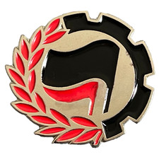 Antifa Enamel Pin Badge - AFA Anti Fascist Action Marxist Socialist UK