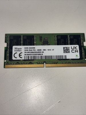 SK hynix 32GB DDR5 4800 Laptop SODIMM RAM 2Rx8 PC5-4800B for Laptops