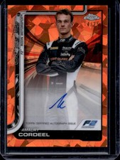 2025 Topps Chrome Sapphire F1 Amaury Cordeel Auto Orange Refractor #/25