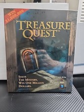 PROMO COPY Treasure Quest Big Box PC Computer Game 1996 Vintage Rare T42