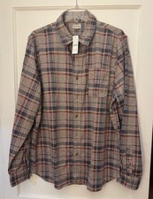 J Crew Men's Lightweight Plaid Seaboard Soft Knit Shirt XL NWT Jake Stone Multi