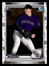2020 Bowman Draft Sam Weatherly #BD-109 FBC Colorado Rockies