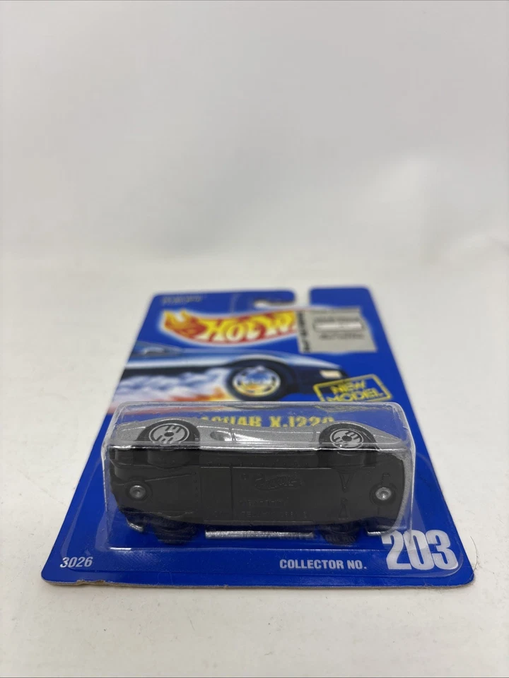 Tarjeta azul Hot Wheels 1991 #203 Jaguar XJ220 plateada nueva en tarjeta ultra hots Foto 3 de 4