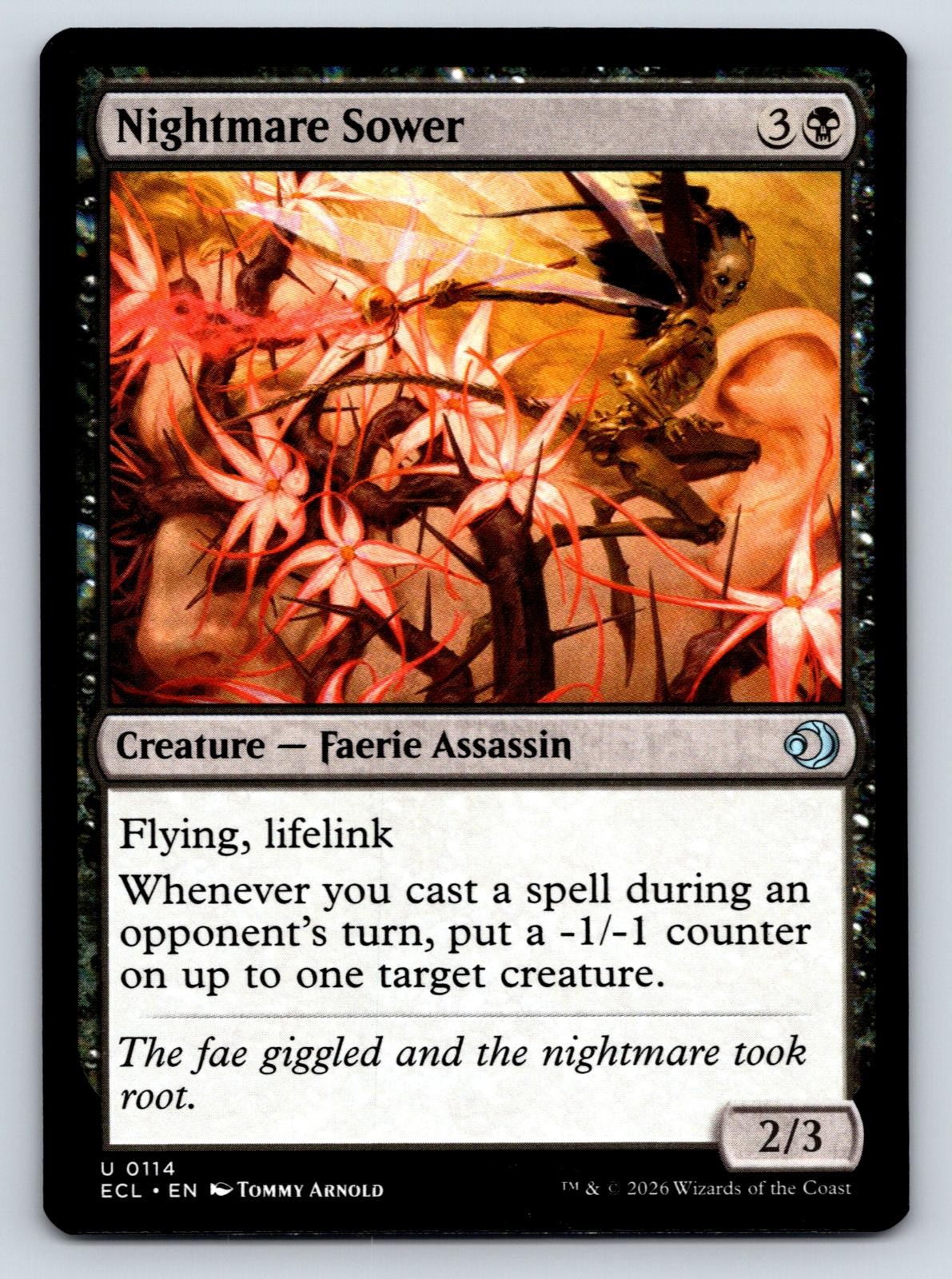Nightmare Sower 114 Uncommon Lorwyn Eclipsed Magic: The Gathering Near Mint