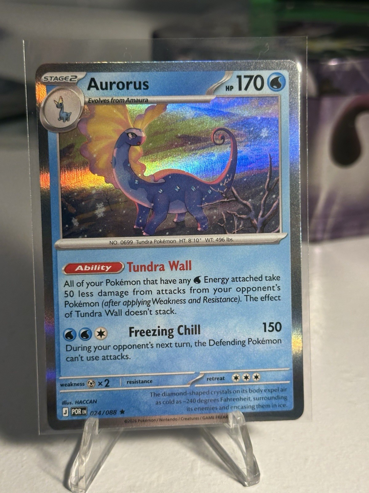Aurorus 024/088 ME Perfect Order Holo Rare Pokemon