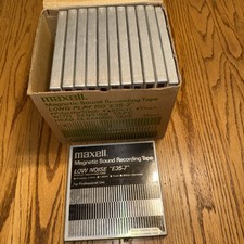 Lot of 12 Maxell Low Noise LNE35-7&nbsp;Reel to Reel Tapes for Teac Akai R2R, 7 inch
