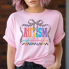 Autism Awareness 2D T-Shirt Accept Understand Love Be Kind Special Education