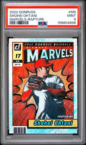 2022 Donruss Shohei Ohtani Marvels Rapture #M9 PSA 9