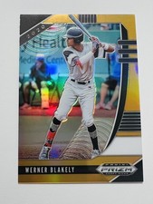 2020 Panini Prizm Draft Picks #PDP111 Werner Blakely Neon Orange Prizm #/50