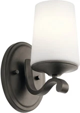 Kichler 45595OZ  - Versailles 1 Light Bathroom Wall Sconce - Olde Bronze