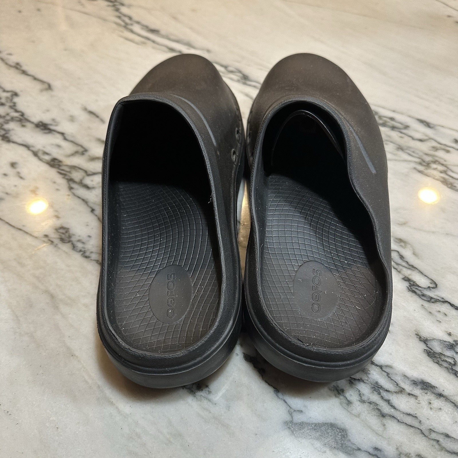 OOFOS BLACK UNISEX Slip On CLOGS SHOES Men Sz11 W… - image 5