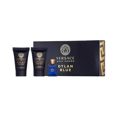 Versace Dylan Blue Pour Homme 3 Piece Mini EDT Gift Set for Men - New in Box