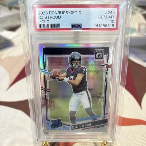 2023 Panini Donruss Optic - Rated Rookie C.J. Stroud #244 Holo Prizm (RC) PSA 10