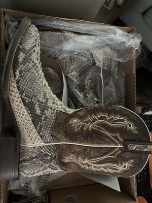 Dan Post Men's Cowboy Boots, Size 10 D, Genuine Leather/Python