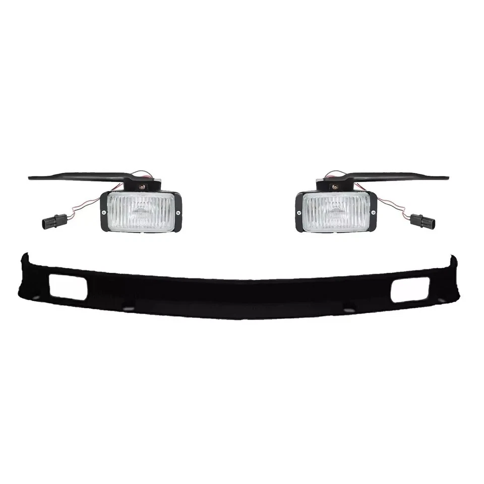 New Front Bumper Trim Valance Panel Fog Light For 1988-2000 Chevy GMC C/K Series - Imagem 2 de 4