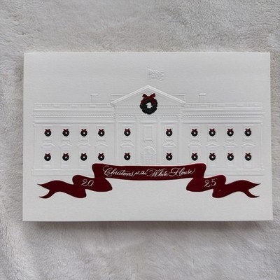 The White House 2025 Christmas Happy New Year Card President Donald Trump