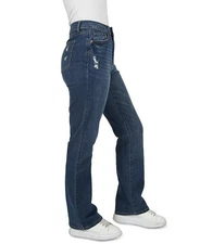 NWT Rewash Juniors 5 High Rise Bootcut Jeans Vintage Wash Loose Stretch Denim