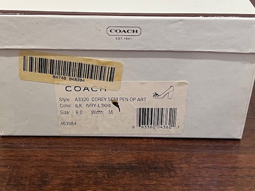 Coach A3320 Corey 5 CM PEN OP ART Pumps Schuhe Größe 8 - Bild 7 von 8