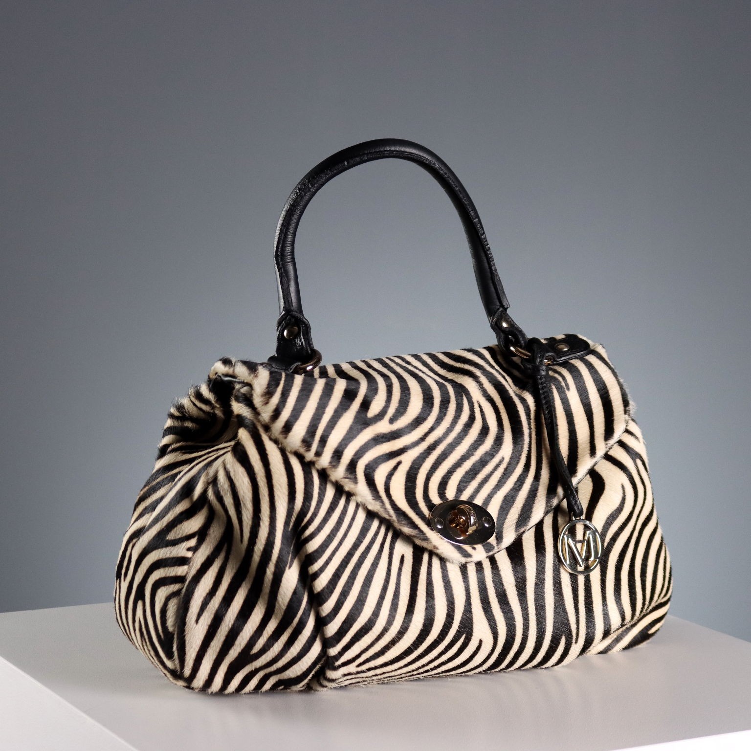 Marella Borsa Animalier Vera Pelle Second Hand Italia Originale