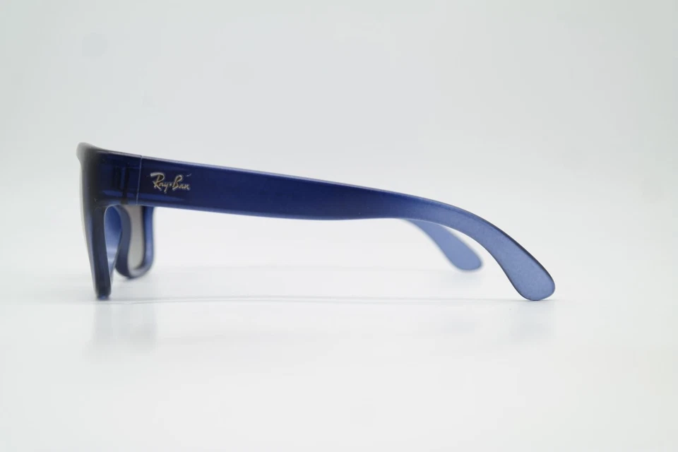 Lunettes De Soleil Ray Ban RB 4194 Bleu Argent Ovales Neuves - Photo 2/4