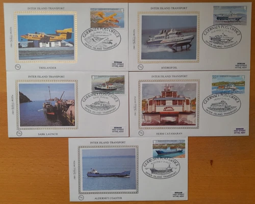 1981 GUERNSEY ISLAND TRANSPORT, BENHAM SMALL SILK SET
