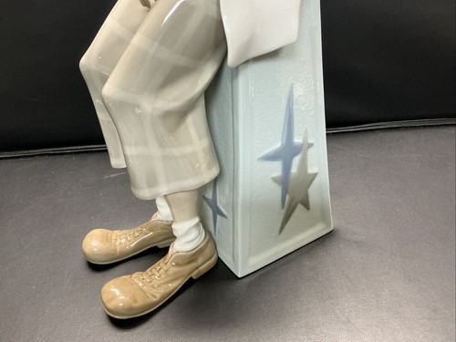 Lladro 18”h Sad Clown w/Accordion Figurine Fine Porcelain Figure #1027 IOB 1984 - Picture 5 of 21