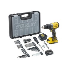 STANLEY 18V V20 Brushless Hammer Drill 100 accs SFMCD715D1AQ-GB