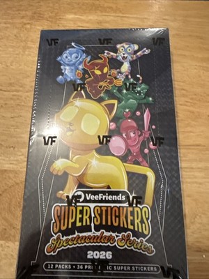 2026 Veefriends 36 Super Stickers Spectacular Series Factory Sealed  - Hobby Box
