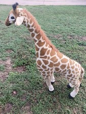 Melissa  Doug Plush Giraffe - Preowned 4 Feet 5"