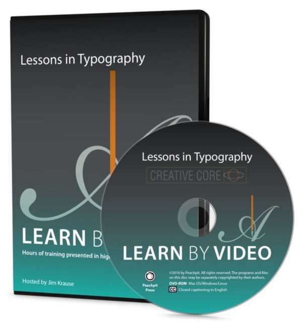 Lessons in Typography Learn by Video by Jim Krause 9780134096438