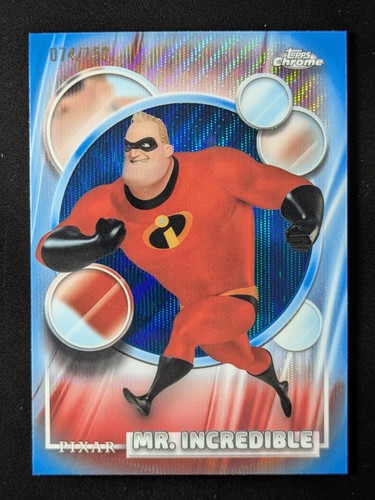 2026 Disney Topps Chrome MR. INCREDIBLE 74/150 Blue Wave Refractor #126