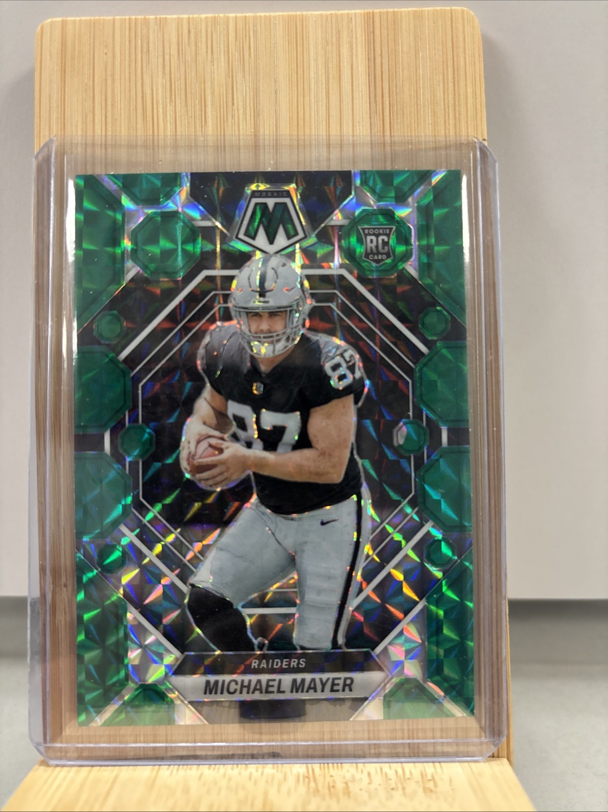 2023 Panini Mosaic Football Michael Mayer Rc Rookie Green Prizm #349