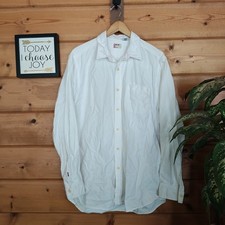 Vintage Levi's Red-Tab Jeans Twill Button Down Shirt 90s Y2K WPL-423 White Sz M