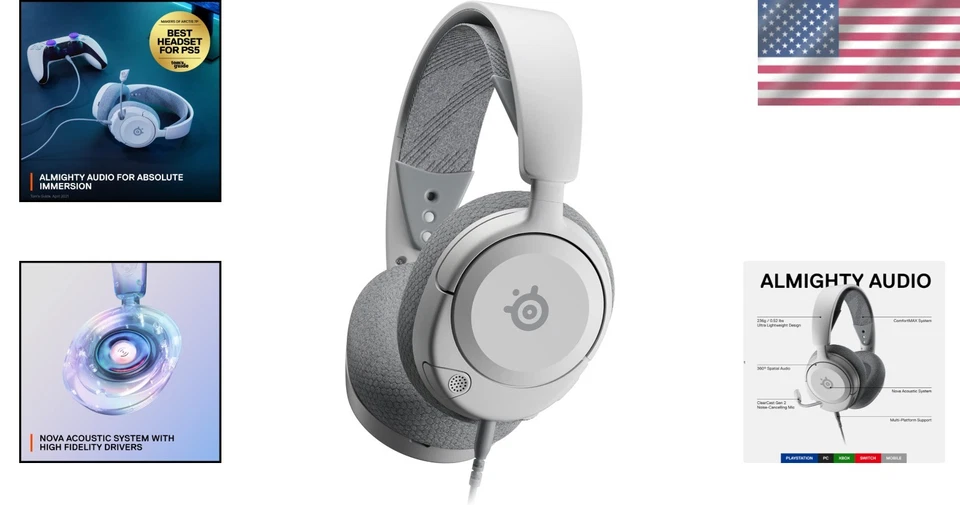 Arctis Nova 1P Gaming Headset - Hi-Fi Drivers - 360° Audio - Image 2 of 4