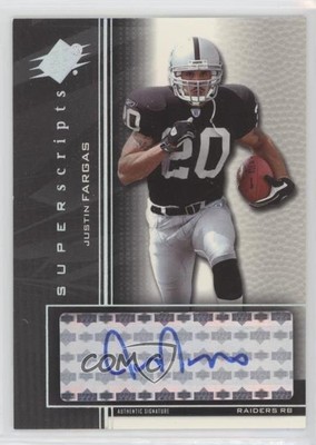 2004 SPx Super Scripts Justin Fargas #SS-JF Auto z5i