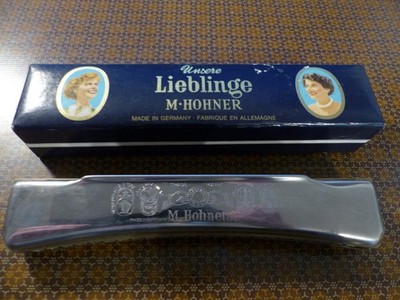 M Hohner Unsere Lieblinge Mundharmonika OVP, Länge 17,5cm