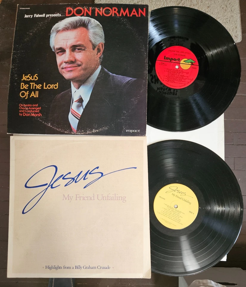 Vtg 15 LP Lot #AIP: Christian Broadcast Evangelist Jimmy Swaggart Billy Graham + - Image 4 of 4