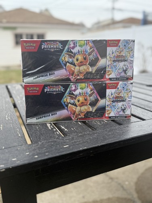 #ad #ad LOT OF 2 Pokemon Prismatic Evolutions Surprise Box amp; Booster Bundle Sams Club $179.99
