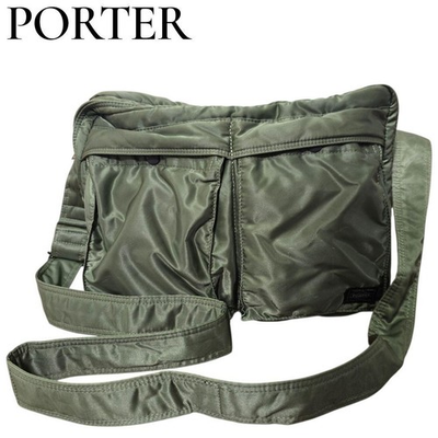 #ad PORTER YOSHIDA TANKER Shoulder Bag Sage green Japan Authentic $180.00