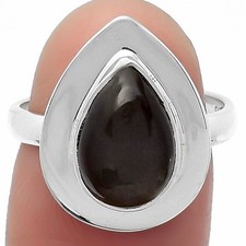 Natural Gray Moonstone 925 Sterling Silver Ring s.7 Jewelry R-1082